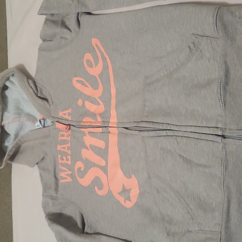 "Wear A Smile" Hoodie Front-Zip